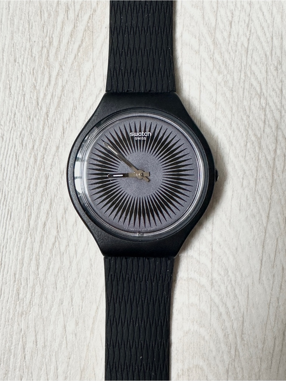 Swatch Ultra Thin New Skin SKINNELLA (SVOB104) Watch Black Unisex Watch - Picture 6 of 13